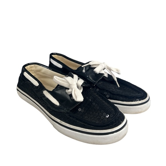 Dexter Shoes - Dexter Women's Black Sequin Loafers Sneakers  7.5